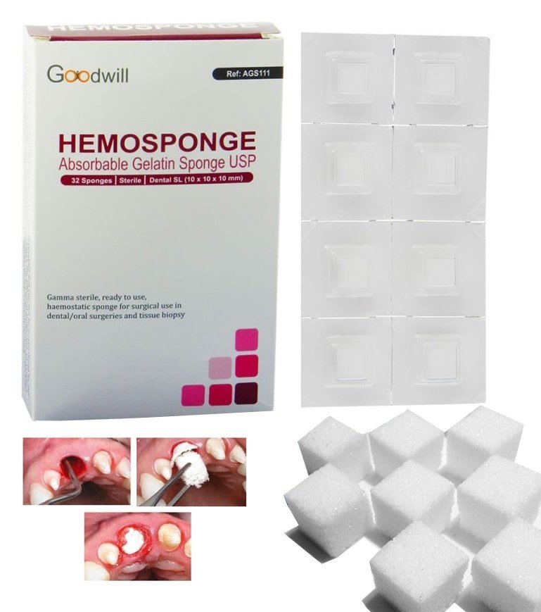 Dental Sterile Absorbable Haemostatic Gelatin Sponge